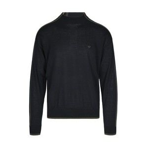 Emporio Armani Colorblock Virgin Wool Crew Neck Sweater - NWT